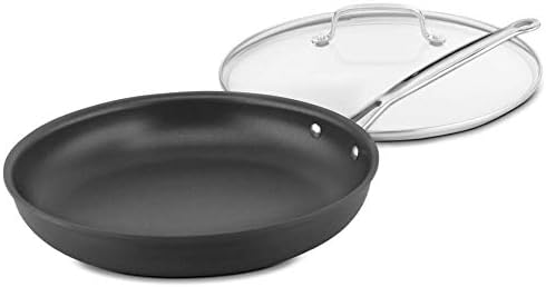 Cuisinart 12-Inch Skillet, Nonstick-Hard-Anodized with Glass Cover, 622-30GP1