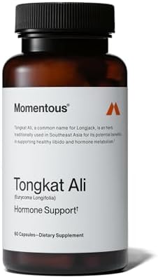 Momentous Tongkat Ali for Men and Women - Natural Performance Longjack Tongkat Ali Supplement for Health & Wellness - Hormone, Energy & Mood Support - Root Extract Powder, 30 Servings