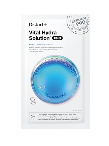 Dr.Jart+ Dermask Vital Hydra Solution Glow Face Mask with Hyaluronic Acid | Sheet Mask | Korean Skin Care