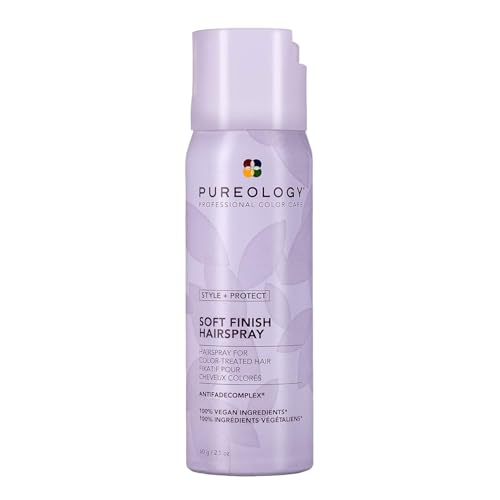Pureology Style + Protect Soft Finish Hairspray For Color-Treated Hair - Provides Flexible Hold and Protects Color, Silicone Free & Vegan