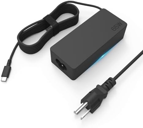 65W Watt USB Type C(USB-C) for Lenovo ThinkPad Yoga Laptop Charger - T14 T15 T16 E14 E15 X1 Gen 4 3 2 1 Carbon X13,45W Chromebook Computer AC Adapter Power Cord