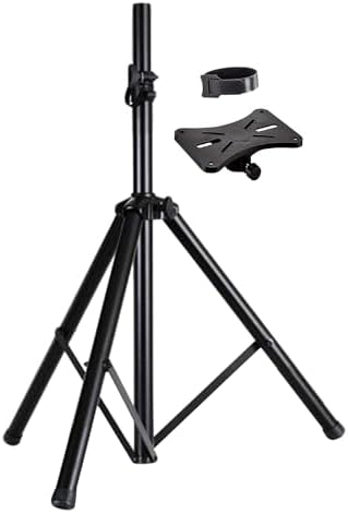 5 Core Speaker Stand Tripod Floor Adjustable Up to 48 Inch DJ Studio Monitor Stands Pole Mount - SS HD 1PK 4FT