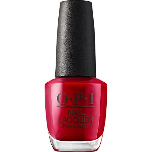 OPI Nail Lacquer Nail Polish | Opaque Light Red Crème Chip Resistant Nail Polish | Vegan, Fast Drying, Streak Free