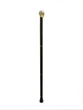 Vintage Brass Skull Walking Cane for Men and Women Black Wooden Walking Stick Antique Victorian Style Fancy Cane