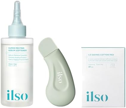 ILSO Super Melting SEBUM Softener + Deep Clean Master + 1/3 Saving Cotton Pad