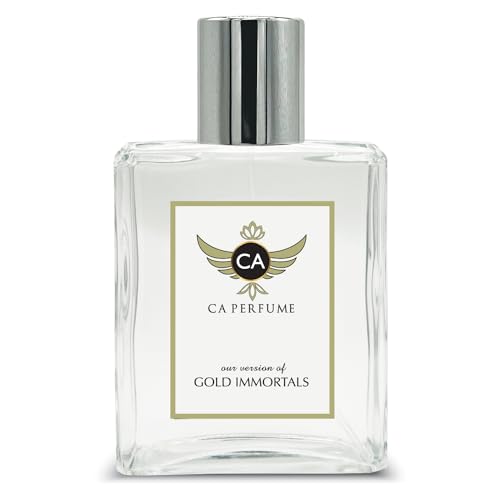 CA Perfume Impression of Gold Immortals For Women & Men Eau de Parfum Spray Bottle 3.4 Fl Oz/100ml