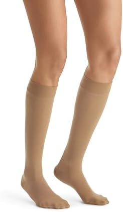 JOBST UltraSheer Knee-High Compression Stockings for Women - Closed Toe - Medical Compression 20-30 mmHg - For Varicose and Spider Veins - Helps Prevent Swelling - Sun Bronze, Small