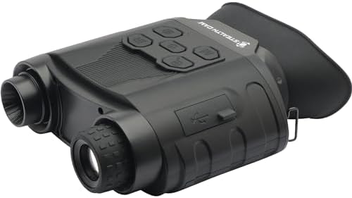 STEALTH CAM DNVB F1.4 Infra-Red LED Low-Light 1.3MP Photo & 640x480 Video Capturing 9X Magnification 440Ft Range Durable Adjustable Digital NV Hunting Binocular