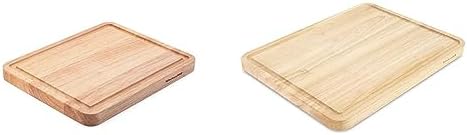 KitchenAid Classic Rubberwood Cutting Board with Perimeter Trench, Reversible Chopping Board, 8-inch and 11-inch
