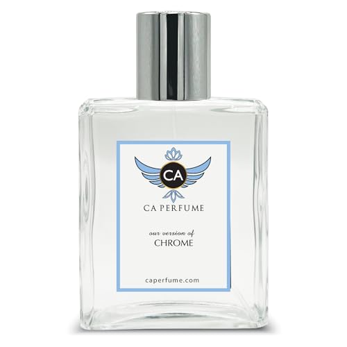 CA Perfume Impression of Chrome For Women & Men Replica Fragrance Dupes Eau de Parfum Spray Bottle 3.4 Fl Oz/100ml-X1