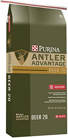 Purina | Antler Advantage Deer 20 ARS Deer Feed | 50 Pound (50 LB) Bag