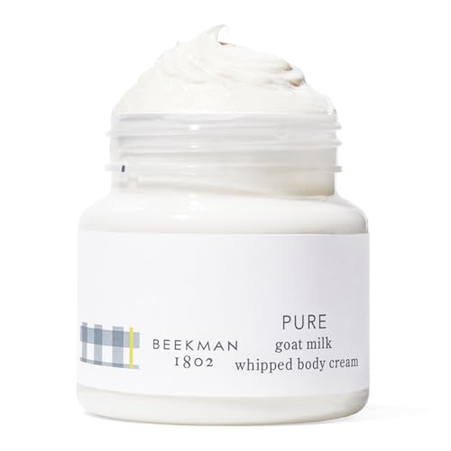 Beekman 1802 Whipped Body Butter Cream with Goat Milk - Deeply Moisturizes, Softens Skin - Natural & Gentle for All Skin Types - Non-Greasy, Cruelty-Free, 8 oz - Packaging May Vary