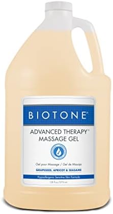 BIOTONE Advanced Therapy Massage Gel, Smooth, Silky Glide Without the Oil Feel, Ideal Workability, Nut-Oil Free, Hypoallergenic