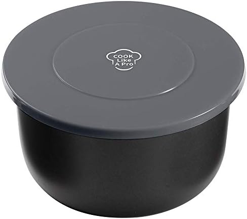 Silicone Lid Inner Pot Cover Accessories Compatible with Ninja Foodi Pressure Cooker and Air Fryer 6.5 Quart and 8 Quart, Grey,By SiCheer