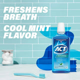 ACT Restoring Fluoride Mouthwash 33.8 fl. oz. Strengthens Tooth Enamel, Cool Mint