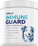 PetHeal Immune Guard - Advanced Support for Dogs with Cancer- Natural Ingredients - Peanut Butter Flavor - APRX. 55 Soft Chews