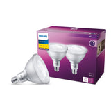 Philips 90-watt (par38) Dimmable LED Flood Light Bulb Bright White 2pk