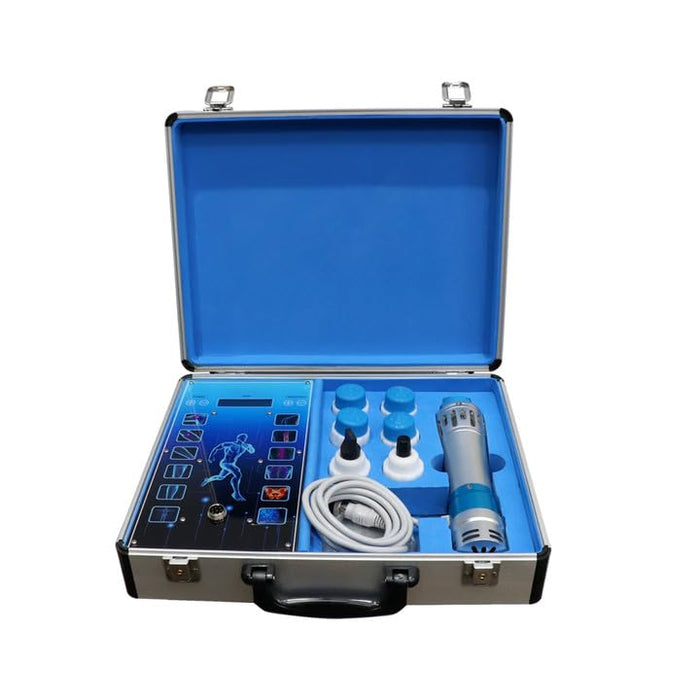 SW14B Shockwave Therapy Machine for Body Muscle Massager Shock Wave Deep Tissue Pain Relief Message with 7 Massage Heads HUANSHI