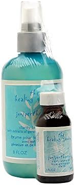The Healing Garden Juniper Theraphy by Coty 236ml/8oz Clarity Body Mist + FREE Clarity Aroma Oil