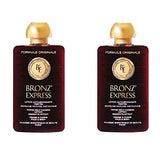 2x Bronz Express Lotion - getönte Selbstbräunungs- Lotion für Gesicht & Körper