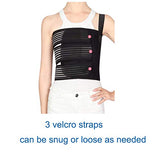 Solmyr Rib Brace Broken Rib Belt, Rib Support Brace for Men and Women, Breathable Chest Wrap Belt for Sore or Bruised Ribs Support, Sternum Injuries, Dislocated Ribs Protection, Pulled Muscle Pain