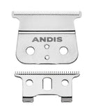 Andis 04850 GTX T-Outliner Stainless Steel Deep Tooth Replacement Blade for Trimmer, Carbon Steel Comfort Edge Blade - Zero Gapped - Polished (Pack of 1)