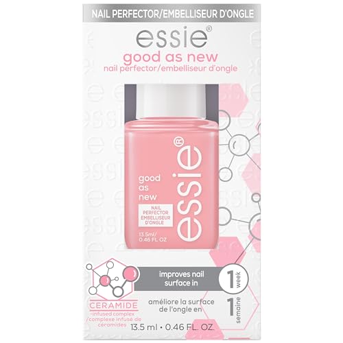 essie Nail Care, Ceramide-Infused Nail Treatment, Vegan, Good As New Nail Concealer & Perfector, 0.46 Fl Oz