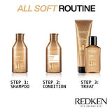 Redken All Soft Argan Oil Shampoo | For Dry / Brittle Hair | Provides Intense Softness and Shine | Travel Size | 10.1 Fl Oz