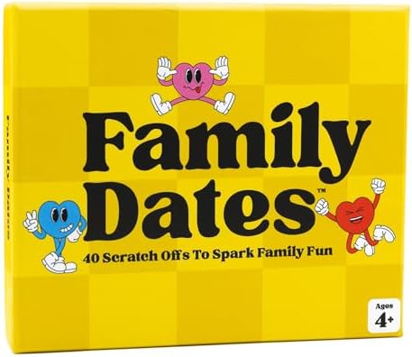 Family Dates 40 Scratch Off Family Date Cards, Date Night Ideas, Experience Gifts for Kids