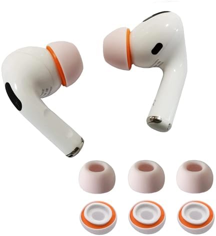 Upgraded Best Memory Foam Ear Tips for AirPods Pro 1st & 2nd Gen | New Version 5.0 | Comfortable Foam Ear Tips | Better Noise Cancellation | 3 Pairs Replacement Tips