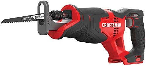 CRAFTSMAN V20 Reciprocating Saw, Cordless, 3,000 RPM, Variable Speed Trigger, Quick Easy Blade Change, Bare Tool Only (CMCS300B)