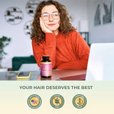 Primal Harvest Hair Growth Vitamins, Hair Growth for Women & Men - 60 Hair Growth Pills, Natural Hair Thickening Products for w/Biotin & Zinc - Hair Supplement, Regrowth Hair Vitamins
