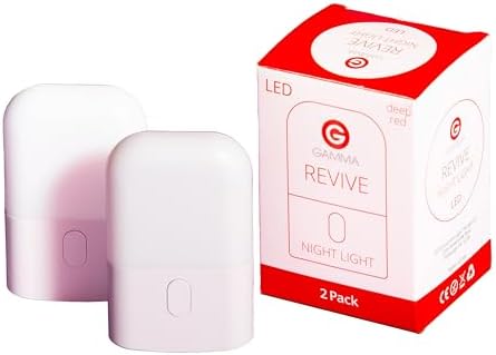 Revive - 670nm - Red Night Light (2 Pack) Sleep Therapy by Gamma - Melatonin Promoting Natural Sleep Aid