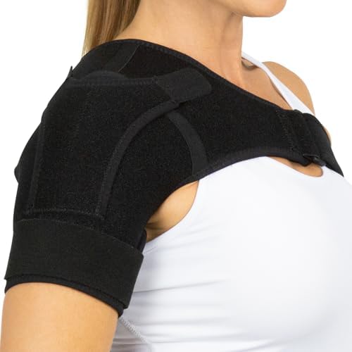 Vive Shoulder Brace for Women - Injury Recovery Compression Support Sleeve - for Rotator Cuff Injuries, Arthritis, Sprain, Dislocation, PT - Targeted Inflammation Pain Relief (Black, X-Large)