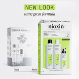 Nioxin System Kit 2, Strengthening & Thickening Hair Treatment, For Natural Hair with Progressed Thinning, Trial Size *1 Month Supply (Packaging May Vary)