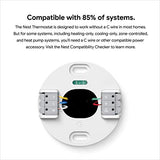 Google Nest Thermostat - Smart Thermostat for Home - Programmable Wifi Thermostat - Snow,1.07"D x 3.31"W x 3.31"H