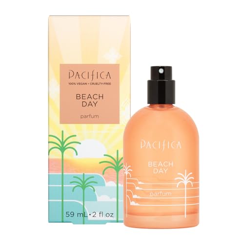 Pacifica Beach Day Spray Perfume, Fragrances, Bliss, Bergamont, Orange Flower, Sandalwood, Amber, Suede Leather, Clean Perfume, Parfum, Eau de Toilette Clean Vegan & Cruelty-Free