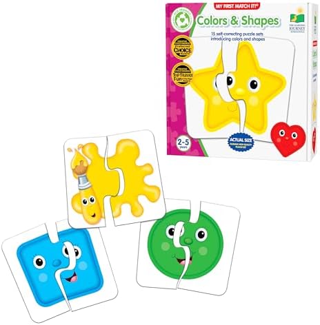 The Learning Journey: My First Match It - Colors and Shapes- 15 Piece Self-Correcting Matching Puzzles - First Learning Toys for Toddlers 2-5 - Award Winning Toys