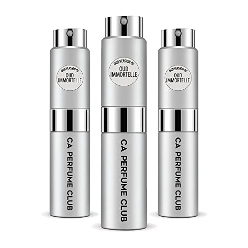 CA Perfume Club Impression of Byrd Oud Immortelle For Women & Men Replica Version Fragrance Dupes Concentrated Long Lasting Eau de Parfum Spray Refillable Atomizer Bottle 0.27 Fl Oz-X3