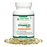 Zaytun Halal Vitamin D3 5000 IU, 180 Mini Softgels, Supports Bones, Healthy Muscle Function & Immune, Premium Vitamin D from Safflower Oil, 6 Months Supply, Non-GMO, Gluten-Free, Made in USA