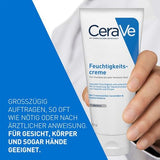 CERAVE Moisturising Cream for Dry to Very Dry Skin 177 ml, Body and Face Cream with Hyaluronic Acid and 3 Essential Ceramides, CeraVe Body and Face Moisturiser for Dry Skin