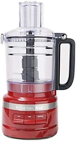 KitchenAid KFP0919ER 9 Cup Plus Food Processor, Empire Red (Renewed)