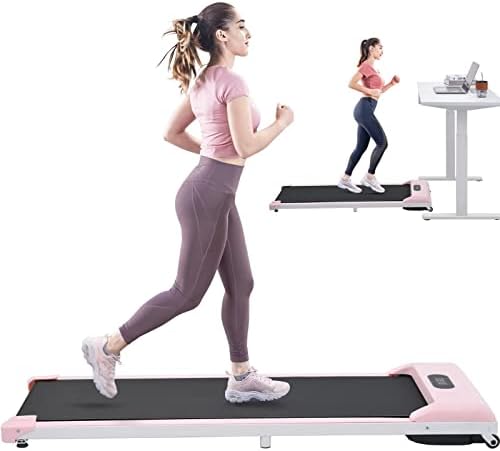 Walking Pad Under Desk Treadmill, 3 in 1 Portable Treadmill Walkstation, Installation Free, Bluetooth Speaker, Walking Jogging Machine with 300 lbs Weight Capacity for Home/Office