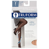 Truform Sheer Compression Pantyhose, 15-20 mmHg, Women's Shaping Tights, 20 Denier, Beige, Tall