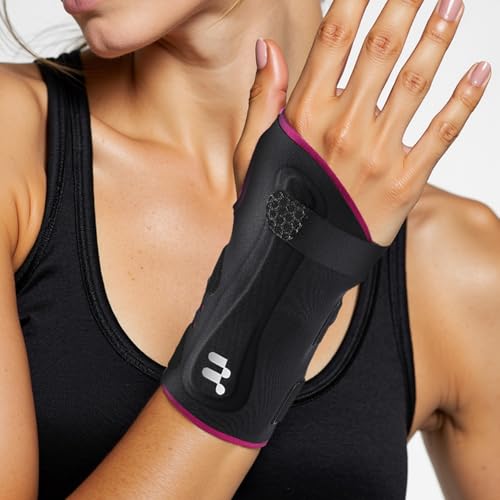 Ultra Thin Carpal Tunnel Wrist Brace, Breathable Yoga Fabric with S-Splints for Pain Relief, Tendonitis, Typing & Sleeping, Injury Recovery (Left Hand, S)