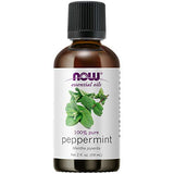 NOW Essential Oils, Peppermint Oil, Invigorating Aromatherapy Scent, Steam Distilled, 100% Pure, Vegan, Child Resistant Cap, 2-Ounce