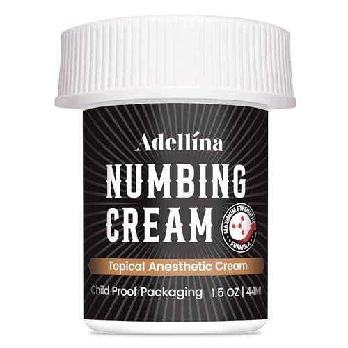 Tattoo Numbing Cream Maximum Strength: 6 Hours Painless Tattoo Numbing Cream - Extra Strength Numbing Cream for Tattoos Piercing Waxing Microneedling Microblading 1.5 OZ