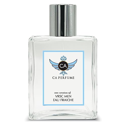 CA Perfume Impression of Vrsc Eau Fraiche For Men Replica Fragrance Dupes Eau de Parfum Spray Bottle 3.4 Fl Oz/100ml-X1