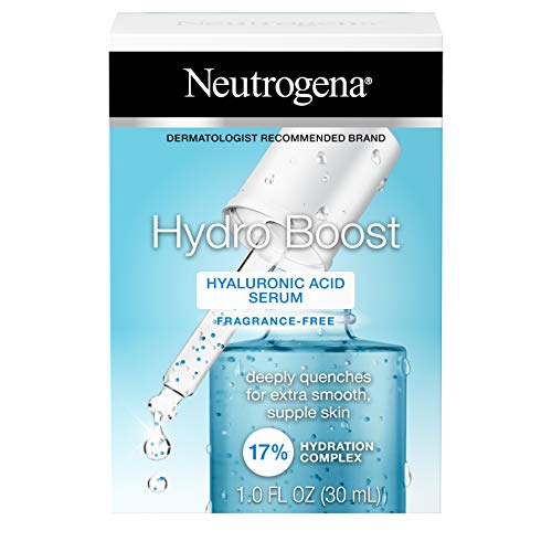 Neutrogena Hydro Boost Hyaluronic Acid Serum with 17% Hydration Complex, Lightweight Daily Hyaluronic Acid Facial Serum 1 oz (Pack of 2)