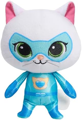 Just Play Disney Junior SuperKitties 6.5-inch Small Plush Stuffed Animal, Bitsy, Kitten, Kids Toys for Ages 2 Up